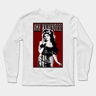 Vintage Retro Amy Whinehouse Long Sleeve T-Shirt